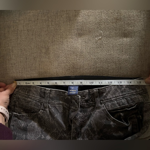 Democracy Absolution snake print skinny jeans Sz6 - Picture 9 of 9